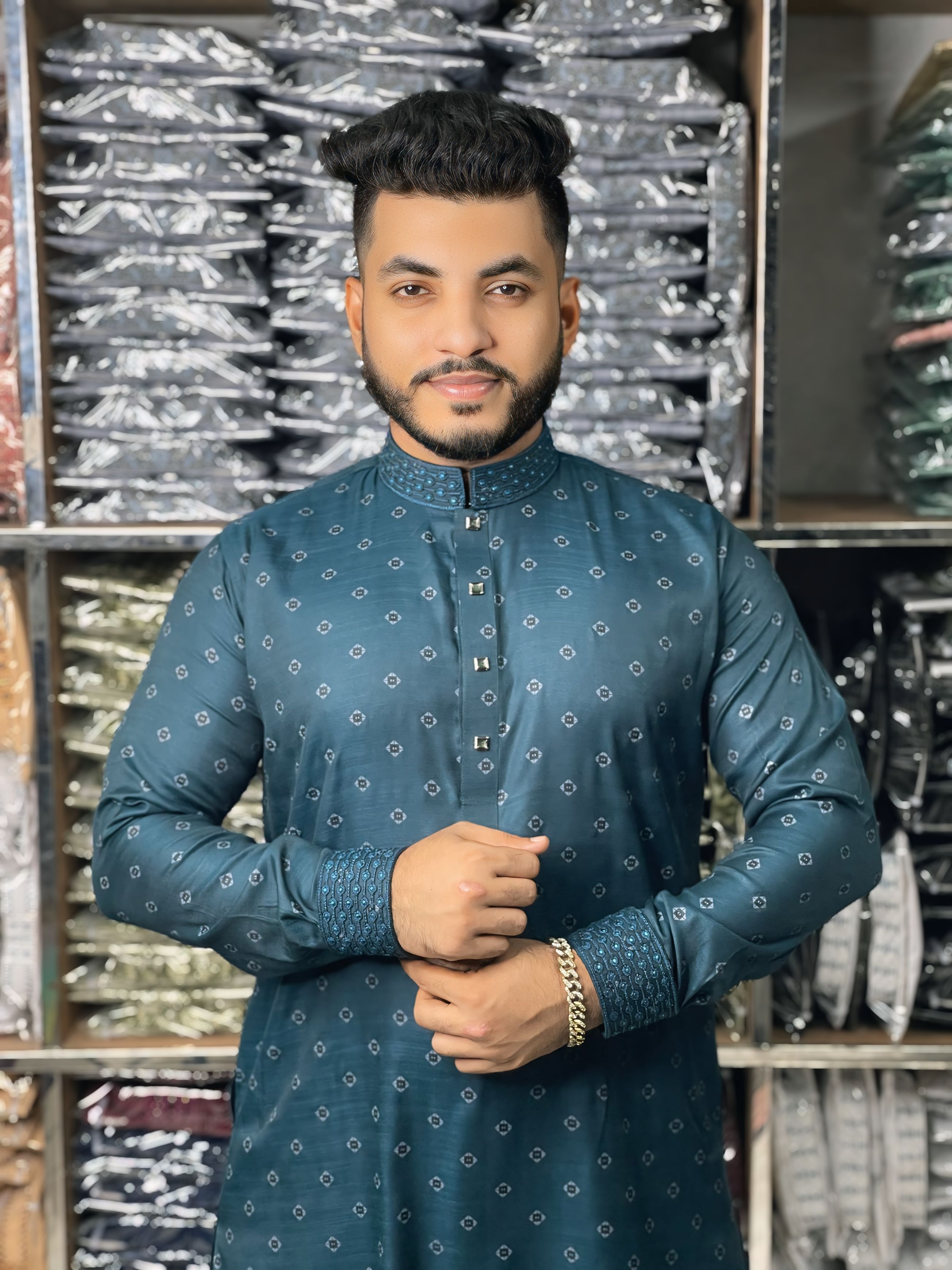 ডিজিটাল প্রিন্ট কটন ফেব্রিকের পাঞ্জাবি 🔥