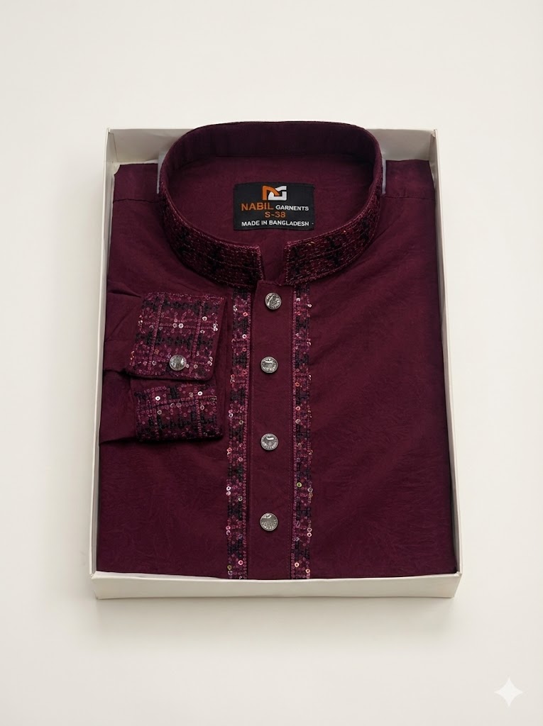 ভাঁজমুক্ত মাইক্রো কটন পাঞ্জাবি 🔥