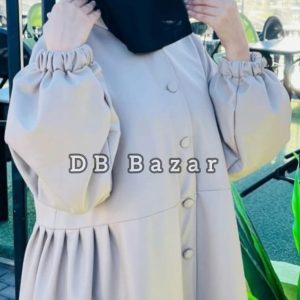 Winter Premium Hoodie Gown For Women White