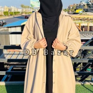 Winter Premium Hoodie Gown For Women Off White